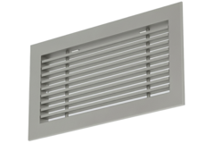 Aluminium-Stabgitter - mit Reibungsfedern - 800x150 mm - Eloxiertes Aluminium