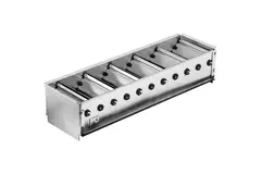 Einfach verstellbares Wandgitter aus Aluminium mit Dämpfer - mit Reibungsfedern - 300x100 mm - RAL 9010