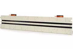 Ergovent, einbaubares, rahmenloses Liniengitter 1050 mm mit Anschlussdurchmesser 75 mm – modular – 2 Schlitze