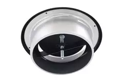 Entlüftungsventil 125 mm Metall - E-DVS125 RAL9005 30% glänzend