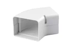 ClimaConnect 45° Flachbogen für Montageschacht 75 mm - RAL 9010