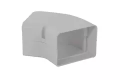 ClimaConnect 45° Flachbogen für Montageschacht 75 mm - RAL 9010