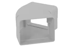 ClimaConnect 45° Flachbogen für Montageschacht 75 mm - RAL 9010