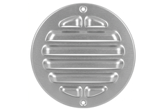 Äußeres Gitter rund 125 mm Aluminium - eloxiertes Aluminium