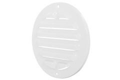 Außengitter rund 125 mm Aluminium - RAL9016