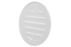 Außengitter rund 125 mm Aluminium - RAL9016