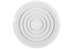 Deckendiffusor rund mit festem Muster Ø 300 mm - RAL9016