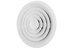 Deckendiffusor rund mit festem Muster Ø 250 mm - RAL9016