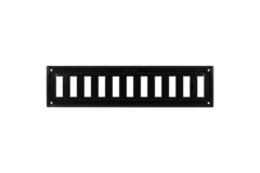 Wandgitter verstellbar 400x100 mm Metall - RAL9005 30% glänzend