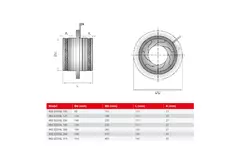 Irisblende 125 mm - Edelstahl 316L - IRIS125