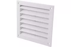 Außenwandgitter Aluminium 150x150 mm - RAL 9016