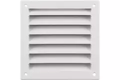 Außenwandgitter Aluminium 150x150 mm - RAL 9016