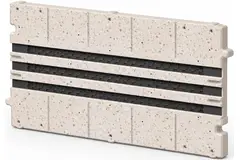 Ergovent-Zwischenstück für modulare, einsteckbare Liniengitter 500 mm – 3 Schlitze