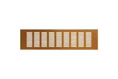 Aluminium-Sockelgitter – gebürstetes Kupfer, L = 400 mm × H = 100 mm – RA1040G