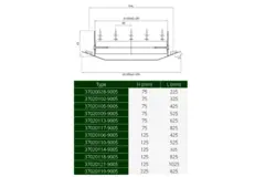 ClimaConnect-Kanalgitter, doppelt verstellbar, 425 × 75 mm, für Rohre von 160 bis 400 mm – unbeschichtet