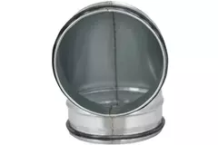 Kurzer Wickelfalz Bogen 90° Ø 125mm
