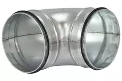 Kurzer Wickelfalz Bogen 90° Ø 125mm