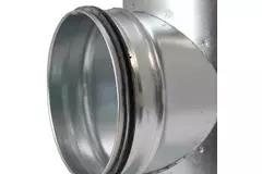 Wickelfalz T-Stück 90° Ø 160mm mit Abzweigung nach Ø 160mm