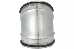 Kurzer Wickelfalz Bogen 45° Ø 125mm