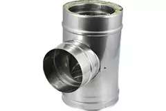 DW Durchmesser 150 mm (150/200) T-Stück T90 EW I316L/I304 (D0,5/0,6)