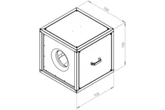 Kastenventilator Motor-Außenluftstrom - MPC 400 EC T30