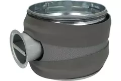 Thermoduct 9 mm Wickelfalzrohr Handbetätigte Drosselklappe Durchmesser 250 mm isoliert
