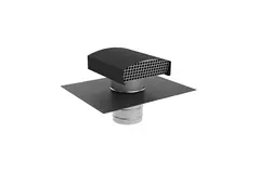 Econox CTM Dachdurchführung Ø 125 mm in Aluminium anthrazit mit Abdeckung