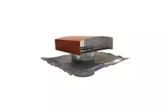 Econox CTM Dachdurchführung Ø 125 mm in Aluminium rot mit Abdeckung