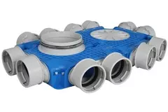 Uniflexplus Subverteilerbox 12x Ø 90 mm mit Tülle  Durchmesser 180