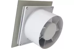 Air Roxy Badlüfter mit Anschlussdurchmesser 125 mm mit Timer und Startverzögerung - Front aus goldenem Aluminium