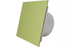 Air Roxy Badlüfter mit Anschlussdurchmesser 125 mm mit Timer und Startverzögerung - Front aus goldenem Aluminium