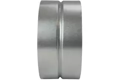 Wickelfalzrohr Muffe für Formteile mit Durchmesser 80 mm